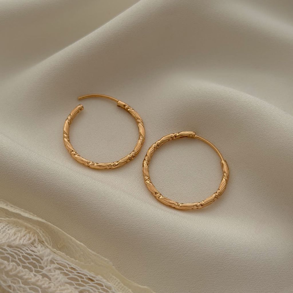 گوشواره حلقه ای ژوپینگ کد 3290